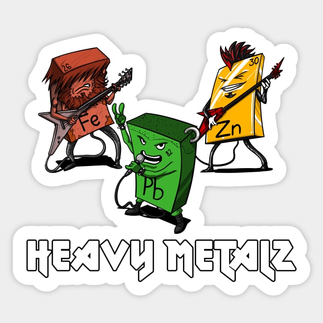 Chemistry Heavy Metals Sticker by underheaven